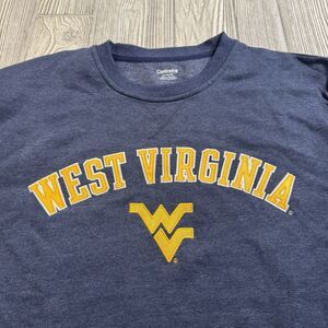 WVU West Virginia Mountaineers Crewneck Sweatshirt Men’s XL Gray Sewn New